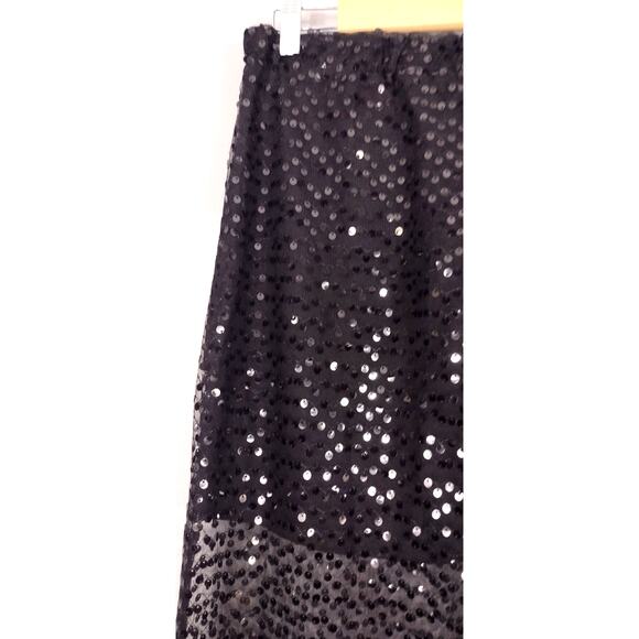SOOLINEN Black Sequin Long Tulle Skirt – NWT, Elegant & Eye-Catching - Picture 8 of 13